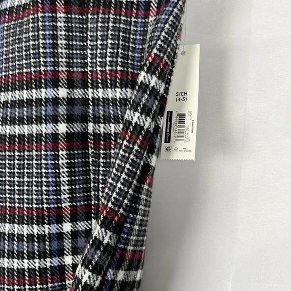 Plaided Mini Skirt Blue & Black Side Split Back Zipper Juniors Size Small - Picture 5 of 9